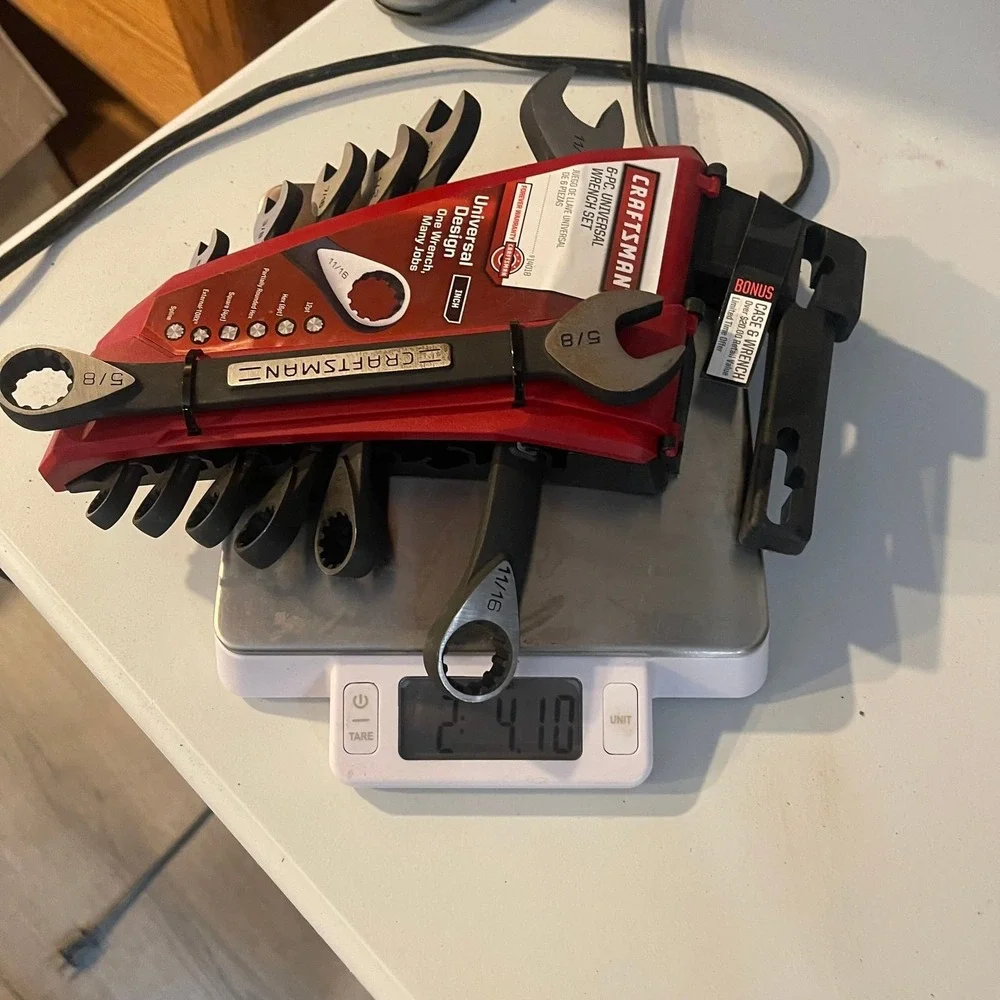 Craftsman 6-Piece Universal Wrench Set, SAE Inch, Black Oxide Finish - New